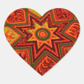 'Sternexplosion der Liebe' Herzkleber Herz-Aufkleber (Vorderseite)