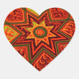 'Sternexplosion der Liebe' Herzkleber Herz-Aufkleber