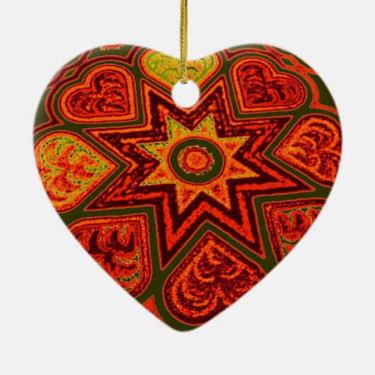 "Sternexplosion der Liebe" Ornament (Hinten)