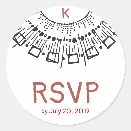 Sternexplosion der Schwarz-weißen Hand gezogenen K Runder Aufkleber (Vorderseite)