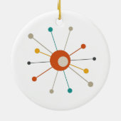 Sternexplosion des Atomzeitalters Mitte des Jahrhu Keramik Ornament (Hinten)