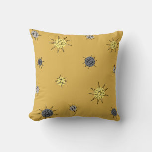 Sternexplosion des Atomzeitalters Ochre Gray Kissen