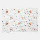 Sternexplosion des Atomzeitalters Polka Dots Moder Geschirrtuch (Horizontal)