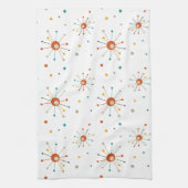 Sternexplosion des Atomzeitalters Polka Dots Moder Geschirrtuch (Vertikal)