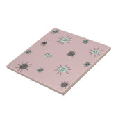 Sternexplosion des Atomzeitalters Rose Pink Fliese (Seite)