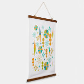 Sternexplosion des Atomzeitalters Wandteppich Mit Holzrahmen (Gewinkelt)