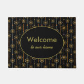 Sternexplosion des mittleren Jahrhunderts Strip Cu Fußmatte (Vorderseite)