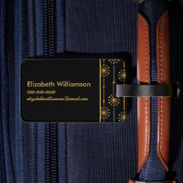 Sternexplosion des mittleren Jahrhunderts Strip Cu Gepäckanhänger