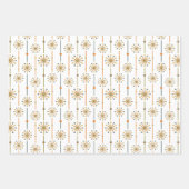 Sternexplosion des mittleren Jahrhunderts Strip Cu Geschenkpapier Set (Vorderseite 2)