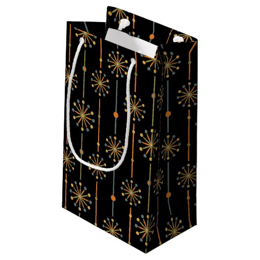 Sternexplosion des mittleren Jahrhunderts Strip Cu Kleine Geschenktüte (Rückseite Schrägansicht)