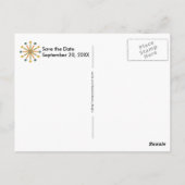 Sternexplosion des mittleren Jahrhunderts Strip Cu Postkarte (Rückseite)