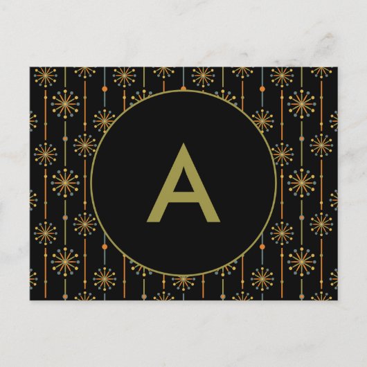 Sternexplosion des mittleren Jahrhunderts Strip Cu Postkarte (Vorderseite)