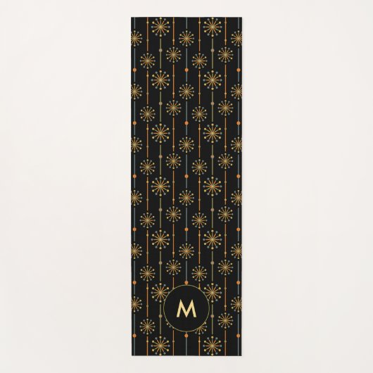 Sternexplosion des mittleren Jahrhunderts Strip Cu Yogamatte (Vorderseite)