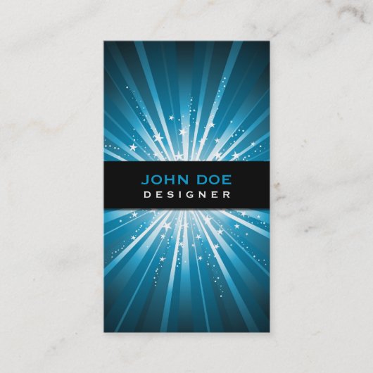 Sternexplosion Design Business Card Visitenkarte (Vorderseite)