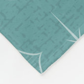 Sternexplosion Diamond Cats auf blauem Boden Fleecedecke (Ecke)