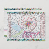 Sternexplosion für den Sieg von Frau/Frau 24 Wähle Postkarte (Vorne/Hinten)