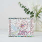 Sternexplosion für den Sieg von Frau/Frau 24 Wähle Postkarte (Stehend Vorderseite)