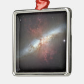 Sternexplosion Galaxie, Messier 82 Ornament Aus Metall (Links)