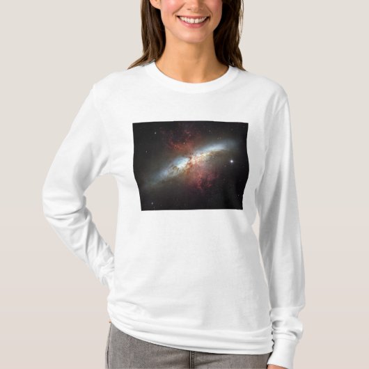 Sternexplosion Galaxie, Messier 82 T-Shirt (Vorderseite)