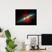 Sternexplosion Galaxy - Cigar Galaxy Weltraum Foto Poster (Heimbüro)