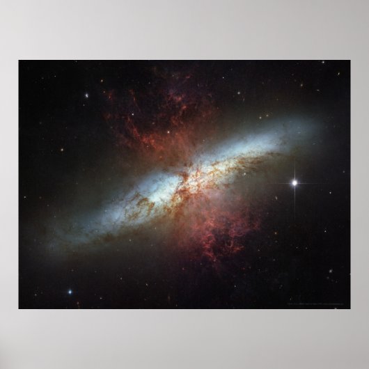 Sternexplosion Galaxy M82 24x18 (33x25) Poster (Vorne)