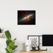 Sternexplosion Galaxy M82 Poster (Heimbüro)
