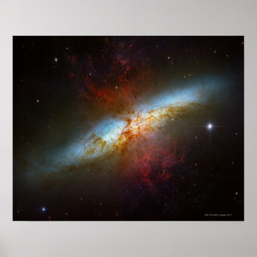Sternexplosion Galaxy M82 Poster (Vorne)