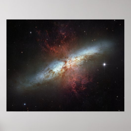 Sternexplosion Galaxy M82 Poster (Vorne)