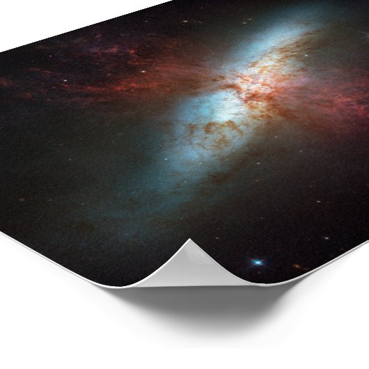 Sternexplosion Galaxy Poster (Ecke)