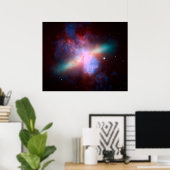 Sternexplosion Galaxy Poster (Heimbüro)