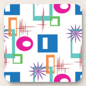 Sternexplosion Geometrisches mehrfarbiges Muster Getränkeuntersetzer (Vorderseite)