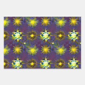 Sternexplosion Geschenkpapier Set (Vorderseite 3)