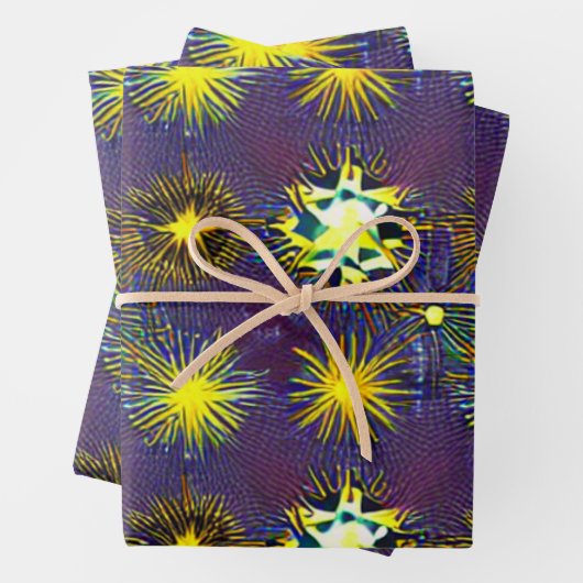 Sternexplosion Geschenkpapier Set (Beispiel)