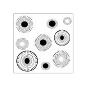Sternexplosion Gummistempel (Prägung)