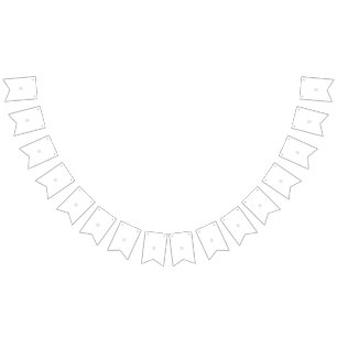 Sternexplosion HandGezeichnet neutrales Design Wimpelkette