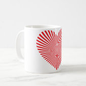 Sternexplosion Herz Kaffee Tasse (Vorderseite Links)