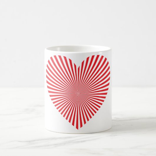Sternexplosion Herz Kaffee Tasse (Mittel)