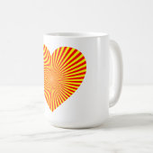 Sternexplosion Herz Tasse (VorderseiteRechts)