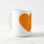 Sternexplosion Herz Tasse (Vorderseite Links)