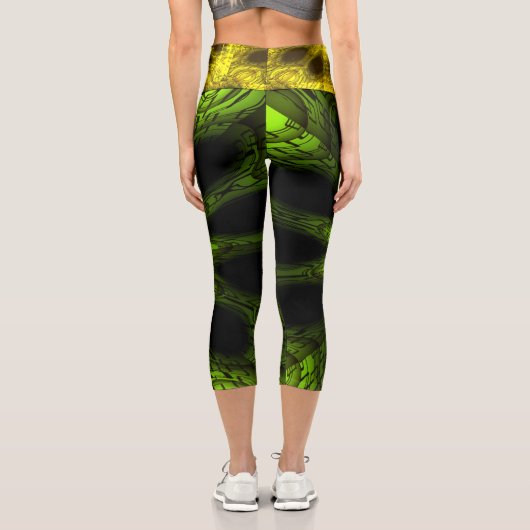 Sternexplosion Hochwaisted Capris (Rückseite)