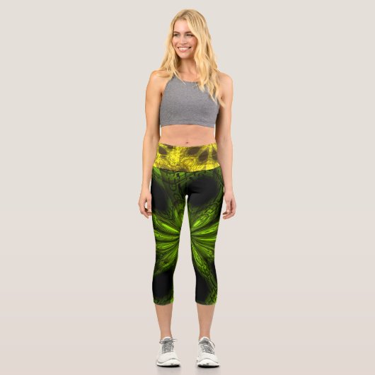 Sternexplosion Hochwaisted Capris (Vorderseite)