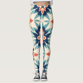 Sternexplosion Ikat Pattern Leggings