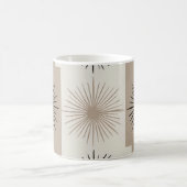 Sternexplosion Minimalistisches Design Beige Schwa Kaffeetasse (Mittel)