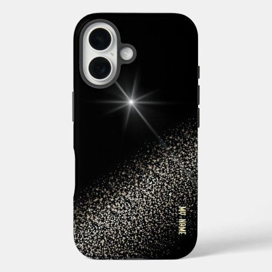 Sternexplosion mit Glitterweg Case-Mate iPhone Hülle (Rückseite)