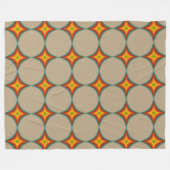 Sternexplosion Mitte des Jahrhunderts Fleecedecke (Vorderseite (Horizontal))