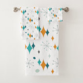 Sternexplosion Mitte Jahrhundert Modernes Muster Badhandtuch Set (Insitu)