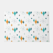 Sternexplosion Mitte Jahrhundert Modernes Muster Fußmatte (Vorderseite)