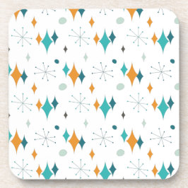 Sternexplosion Mitte Jahrhundert Modernes Muster Getränkeuntersetzer