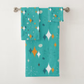 Sternexplosion Mitte Jahrhundert Modernes Muster i Badhandtuch Set (Insitu)