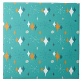 Sternexplosion Mitte Jahrhundert Modernes Muster i Fliese (Vorderseite)